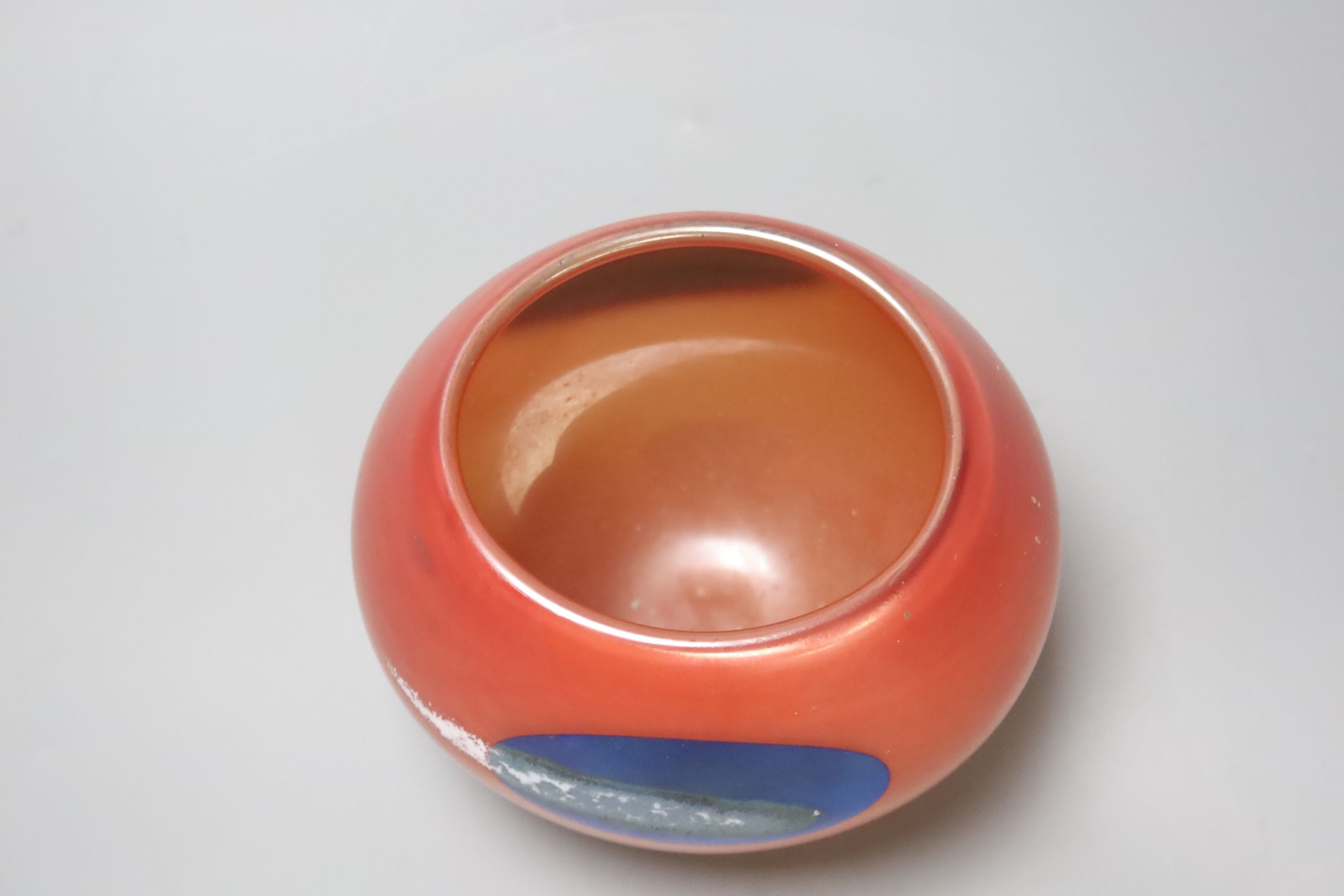 An Art glass vase, indistinctly signed and dated '96, height 12cm